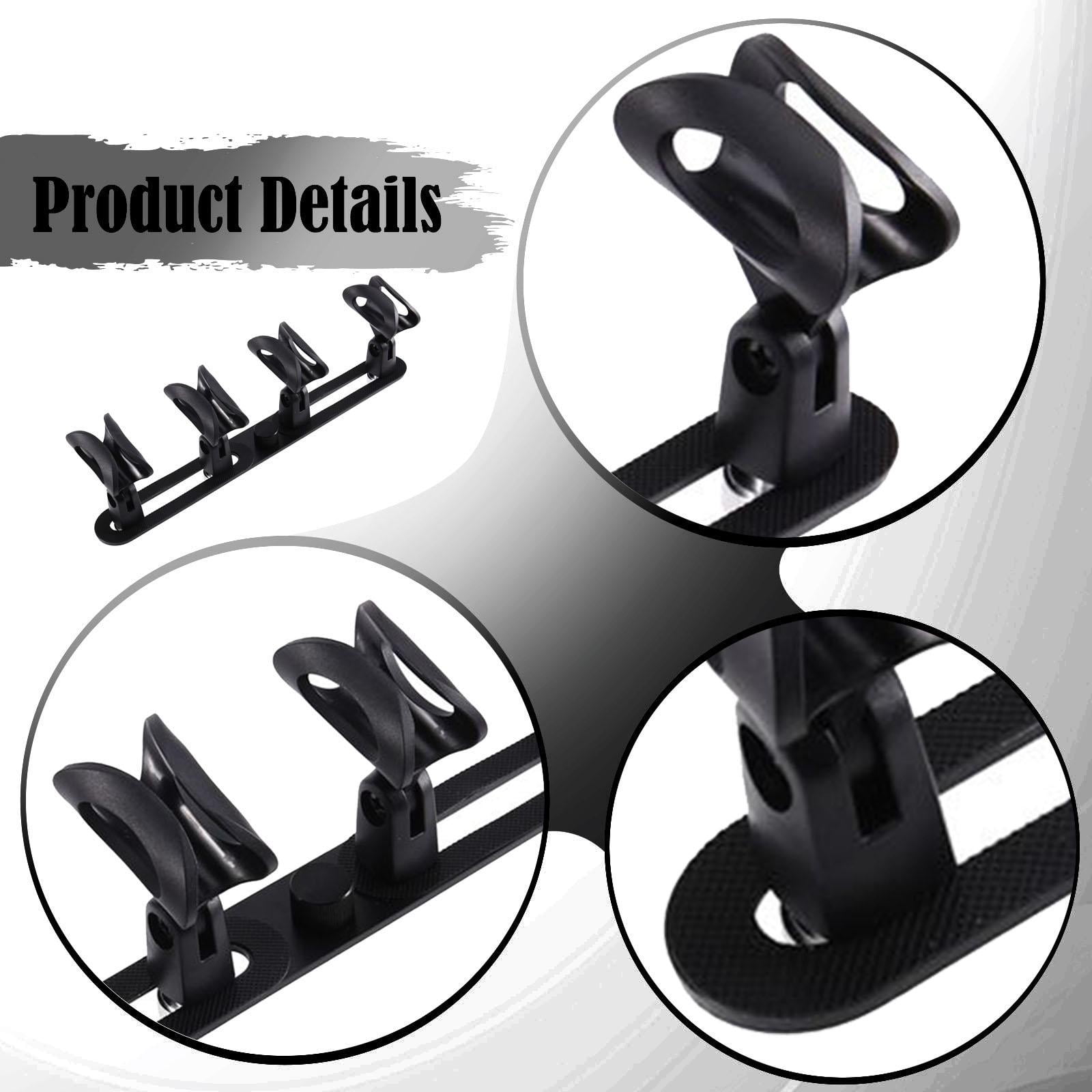 LeeQinersw Stereo Array Spacing Bar Microphone Holder Microphone Stand for Speech Choir 4 Clips