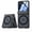 Black(Privacy Film), variant on COAROVER Rugged Matte Translucent Case for Motorola Razr 2025,Compatible with Mag Safe, Hinge Coverage, Built-in Screen Protector,Blue(HD Clear Film)