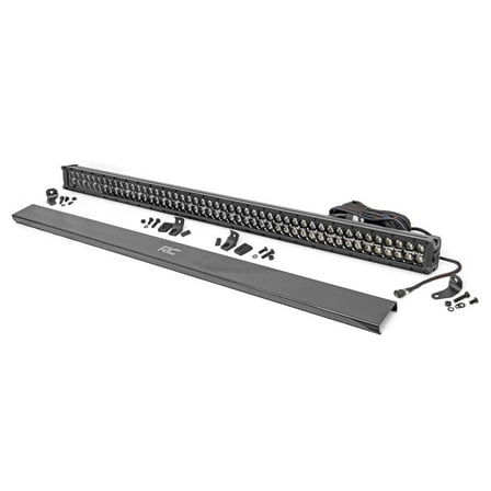 Rough Country 50" Black Series Dual Row CREE LED Light Bar | White DRL - 70950BD