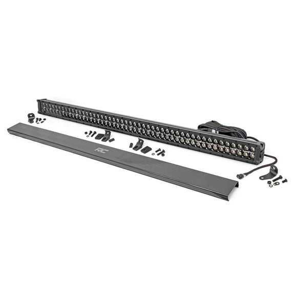 Rough Country 50" Black Series Dual Row CREE LED Light Bar | White DRL - 70950BD