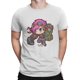 thumbnail image 5 of Camiseta Kawaii VI The Piltover Enforcer para hombre, estilo Arcane League of Legends, LOL Game, de algodón, cuello redondo y manga corta., 5 of 7
