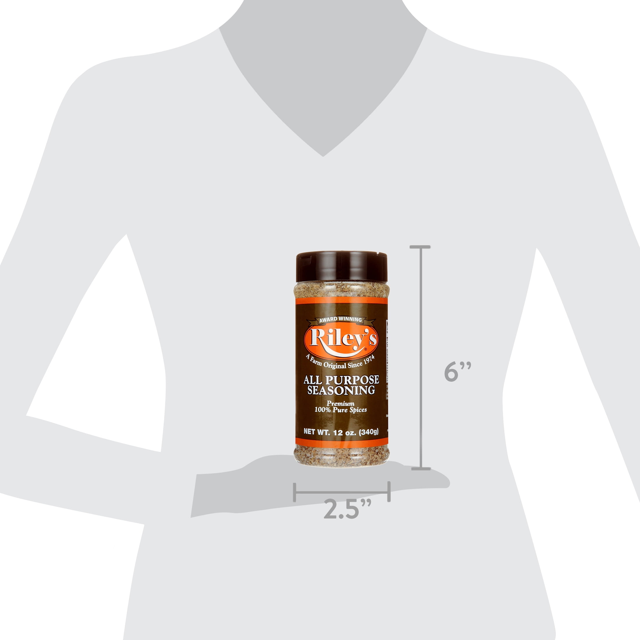 Rileys Riley All Purpose Seasoning, Spices & Seasoning, 12 oz