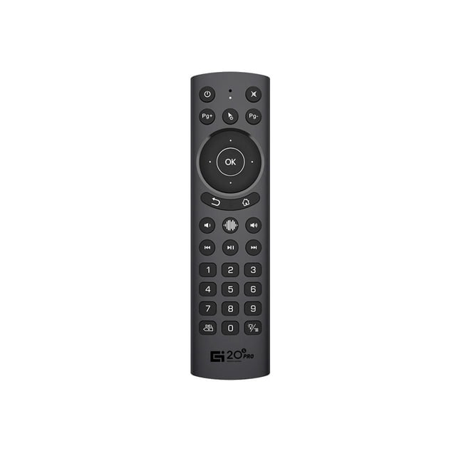 Inteprter Control remoto Fly Mouse Smart Voice 2.4GHz Giroscopio Controles remotos Micrófono antideslizante Gyro Sensing Remote Videojuegos y accesorios