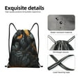 thumbnail image 4 of Sikiie Full Moon Black Dragon Drawstring Backpack Drawstring Bags, Draw String Back Bag for Sports, Gym, Travel, Swimming, Beach-Medium, 4 of 6