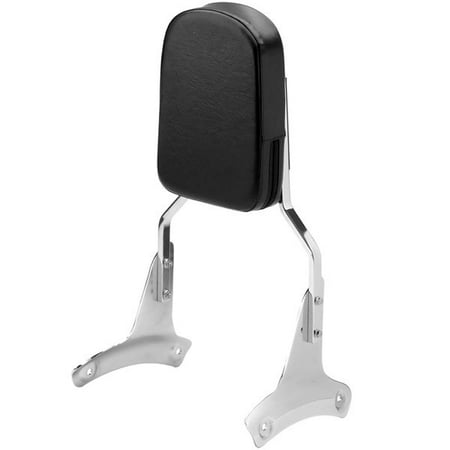 Honda Motorcycle Seats - Krator Sissy Bar Backrest Motorcycle Passenger Seat Pad For 1997-2003 Honda Shadow ACE 750 / VT750
