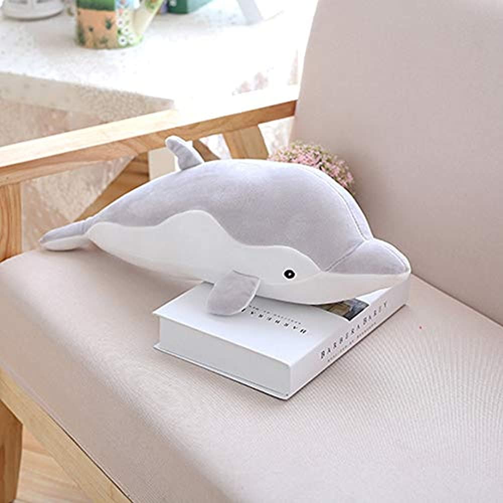 SUPVOX Dolphin Plush Toy Stuffed Dolphin Doll Soft Hugging Pillow Animal Cushion Throw Pillow Gifts Blue 