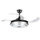 thumbnail image 1 of Lámpara Ventilador Techo Led Aspa Retráctil Bocina Bt - S002 Techno-Shine LCF28WC1N, 1 of 4