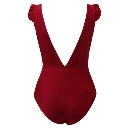 

Rovga Family Clothes Parent Child Swimsuit Solid Color Bikini Printed One-Piece Pineapple Printed One-Piece Bikini Swimsuit Family Wear