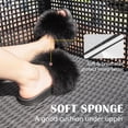 thumbnail image 5 of Pilipala Women's Furry Faux Fur Slides Fuzzy Slippers Fluffy Sandals Outdoor Indoor, 5 of 5