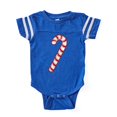 thumbnail image 1 of CafePress - Candy Cane_Tr - Cute Infant Baby Football Bodysuit, 1 of 1