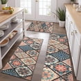 thumbnail image 2 of Multicolor Ethnic Mandala Pattern Kitchen Rugs Sets Of 3,Kitchen Runner Rugs Non Skid Washable,Decorative Kitchen Floor Mats for Kitchen,Sink,Laundry,17"x30"+ 17"x47" + 17"x59", 2 of 6