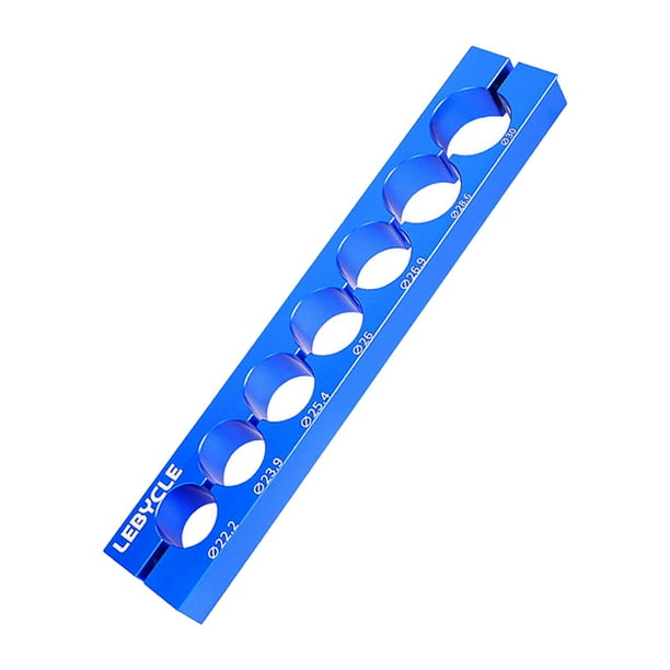 Abrazadera de horquilla delantera para bicicleta, ligera y portátil, de aleación de aluminio resistente. Azul 22.2 A 30