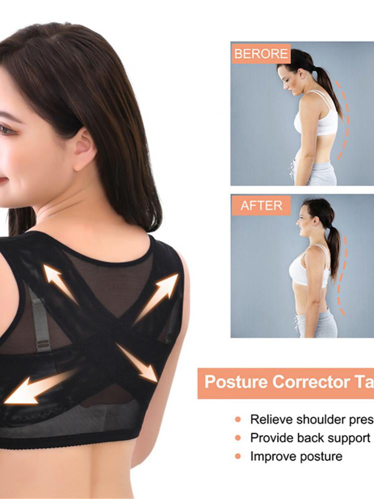 Women's Postoperative Sports Bra Posture Corrector Shapewear Top Front  Closure Postoperative Posture Corrector Shapewear Top C
