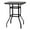 Black, variant on Lowestbest 31"x 31" x 40" Bar Table, Outdoor table, Wrought Iron Glass High Table, furniture Outdoor Patio Table, Black