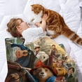 thumbnail image 2 of Paddington anti-pilling, suave, ligera, esponjosa y acogedora de lujo para hogar y cocina – Perfecta para niños y adultos,130X150cm, 2 of 6