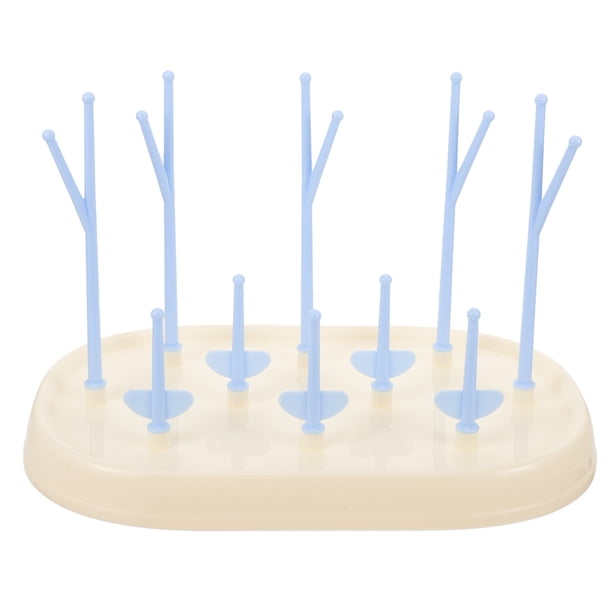 EeaseMX Escurridor de biberones desmontable y seguro, organizador para bebés, escurridor de biberones para vasos para bebés (blanco)