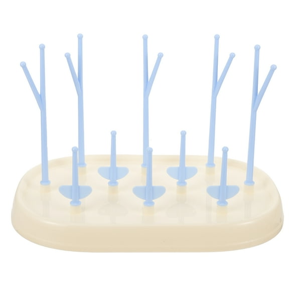 EeaseMX Escurridor de biberones desmontable y seguro, organizador para bebés, escurridor de biberones para vasos para bebés (blanco)