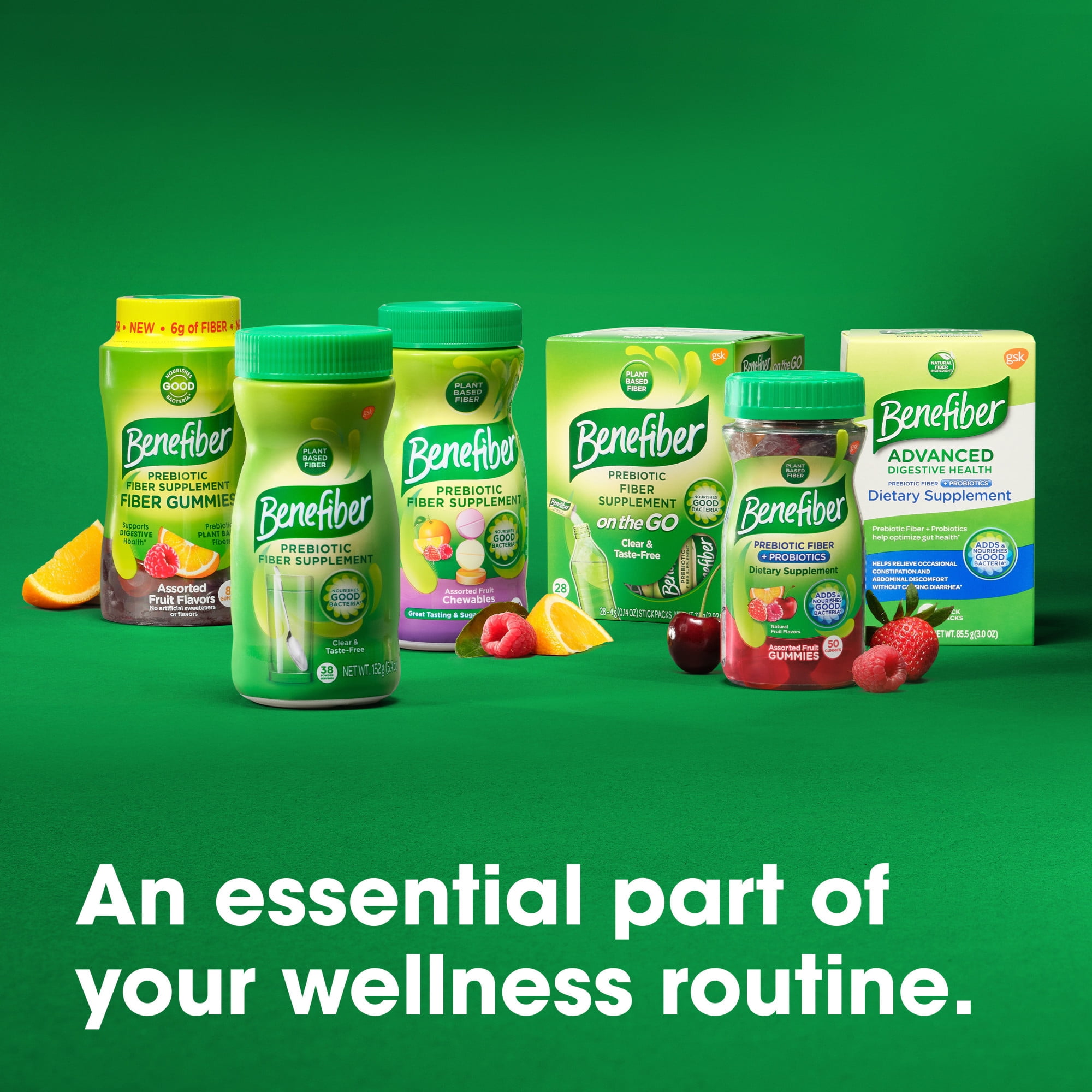 Benefiber Prebiotic Fiber Supplement Gummies for Digestive
