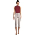 thumbnail image 2 of Time and Tru Women's Stretch Capri Pants, 21" Inseam, Sizes 2-20, 2 of 5