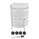 thumbnail image 1 of Estante Giratorio De Almacenamiento De Cocina Almacenamiento De Cocina Estante Giratorio Cesta Giratoria De Metal Estable Con Ruedas Para Frutas Verduras Redondo Blanco 4 Capas ANGGREK FE3117, 1 of 8