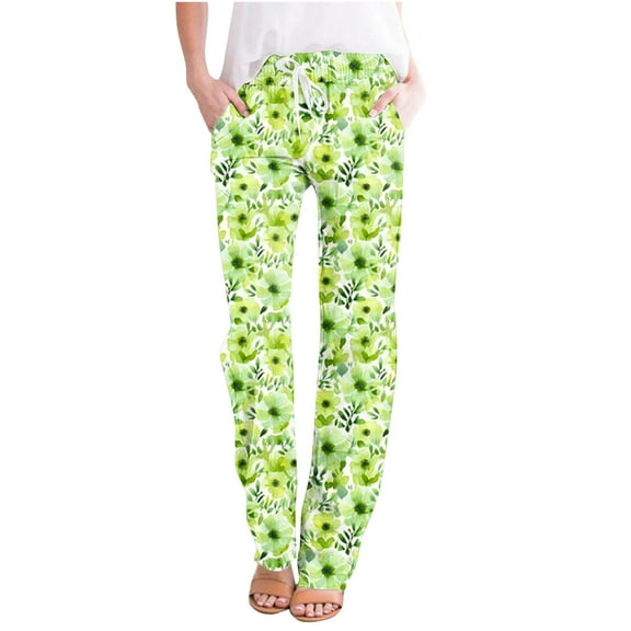 WXLWZYWL Leggings Depot Women's Popular Print High Waist Premium Jogger Casual Long Pajama Lounge Pants Drawstring Sleepwear-Print Design