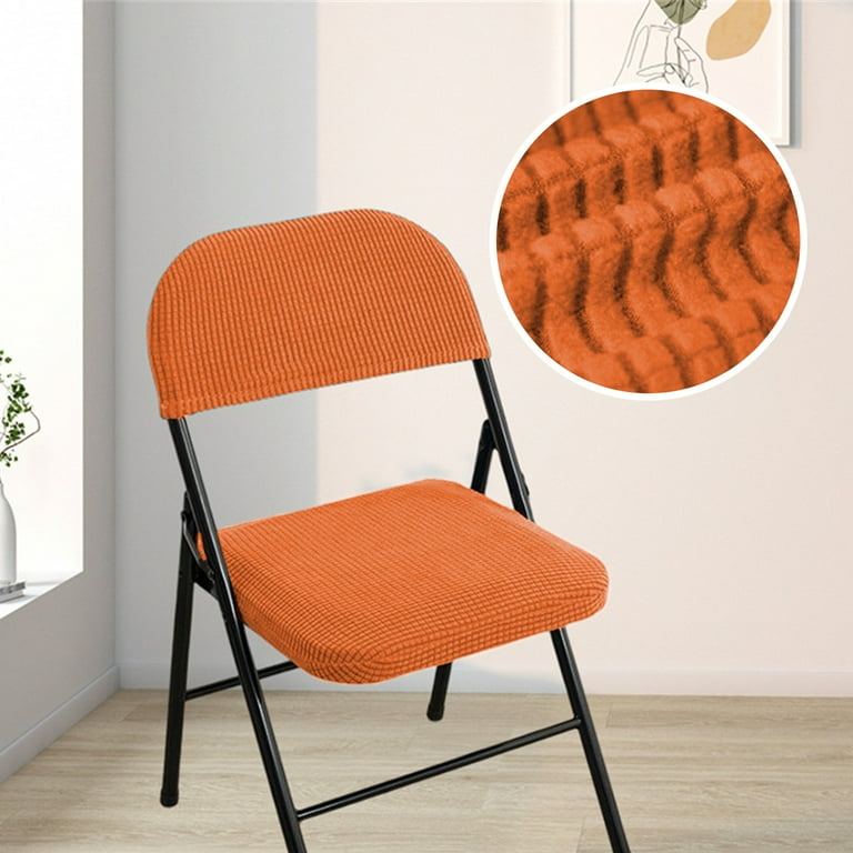 Orange folding chair covers sale
