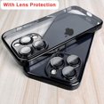 thumbnail image 3 of Funda transparente con revestimiento cuadrado 3CG, cubierta protectora de silicona suave para lente de iPhone 14, 13, 12, 11 Pro Max Plus, X, XR, XS, SE 2022, 7, 8, 3 of 4