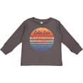 thumbnail image 3 of Inktastic Lake Erie Distressed Retro Sunset Boys or Girls Long Sleeve Toddler T-Shirt, 3 of 5