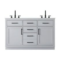 Elegant Kitchen and Bath Alden 54 Inch Double Bathroom Vanity In Grey