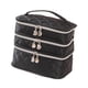 thumbnail image 4 of Bolsa de almacenamiento de cosméticos de viaje de 3 capas, organizador portátil de cosméticos para baño, viaje cremallera de plata, 4 of 9