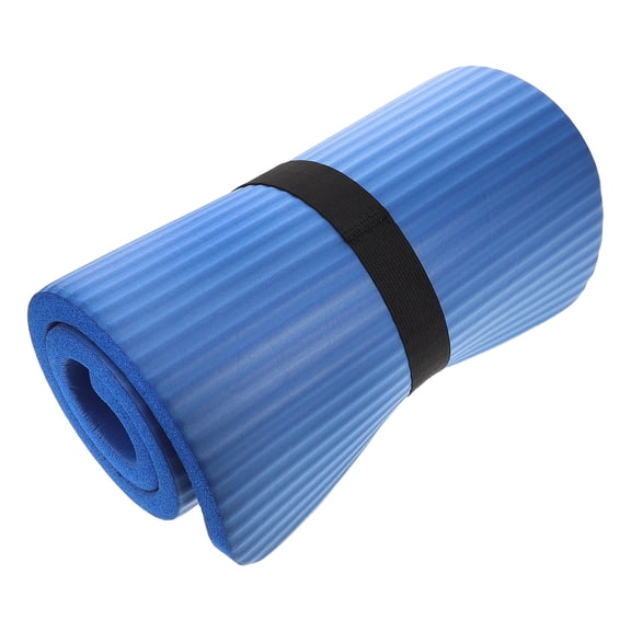 HAMPPLIES High Density Blue Knee Pad Cushion for Yoga with Portable Lightweight Design