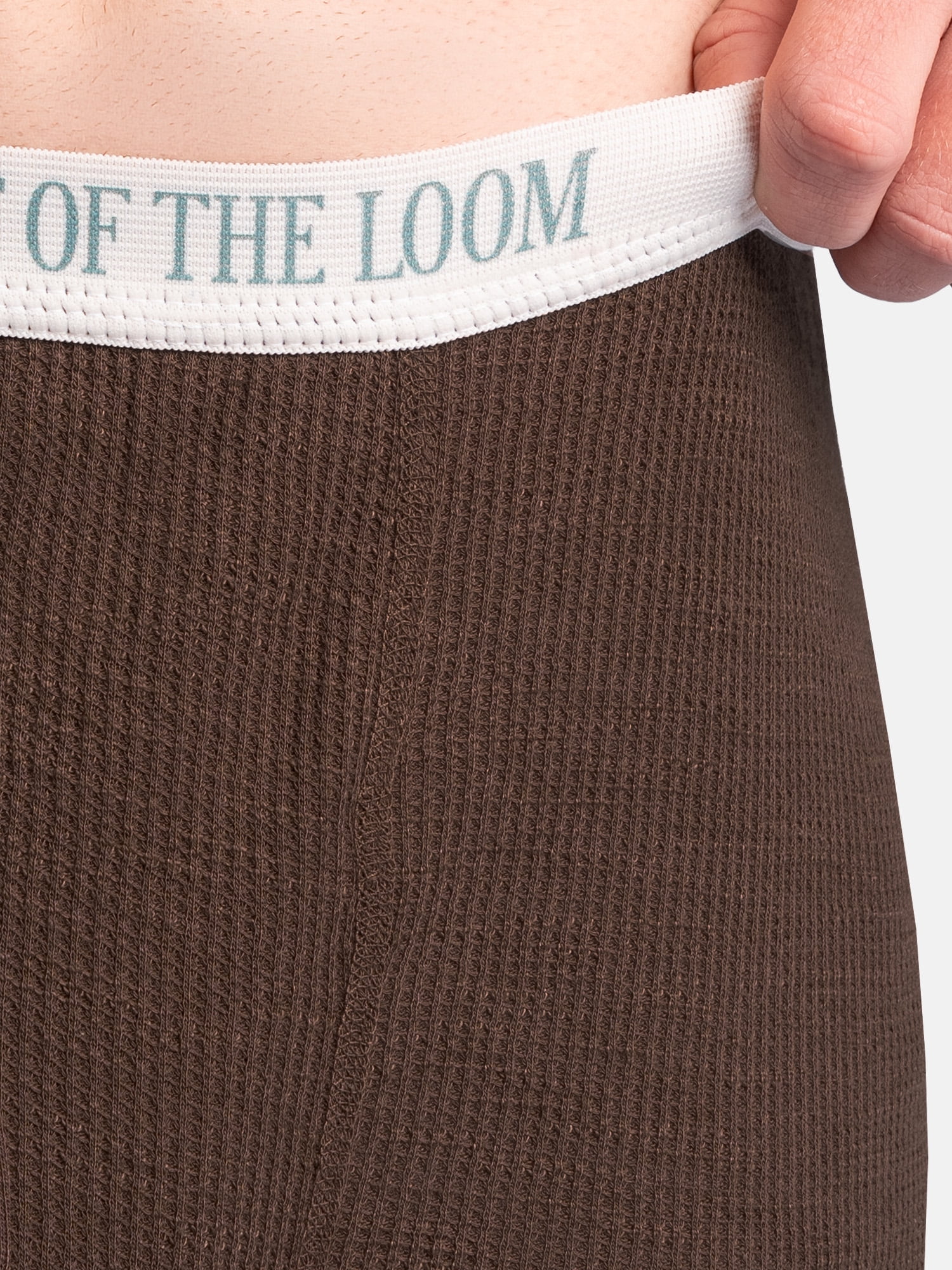 Fruit of the Loom Men's Slub Waffle Thermal Underwear Bottom, Sizes S-5XL
