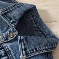 thumbnail image 3 of Esaierr Toddler Girls Denim Jacket,Baby Toddler Button Denim Jacket Spring Autumn Clothing Blue Jacket Outerwear for Kids 12M-6Y, 3 of 5