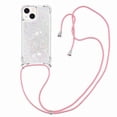 thumbnail image 1 of Funda FOXDOCK para iPhone 13 con Cuerda Ajustable, Brillo Líquido, Protección Antigolpes y Lente – Ideal para Regalo, 1 of 6