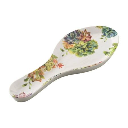 

Gourmet Art Melamine Spoon Rest/Spoon Holder (Succulent)