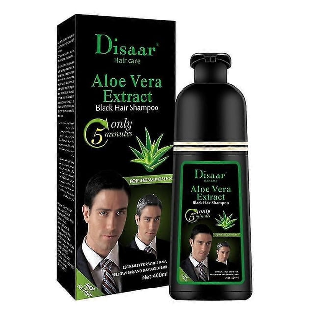 26-27 Fast Hair Dye Black Shampoo Hair Color Dye Shampoo for Cover Gray White Hair