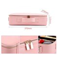 thumbnail image 4 of Caja de maquillaje cosmético profesional, caja de accesorios, caja de herramientas (tamaño medio, rosa 37 * 27 * 11cm), 4 of 5