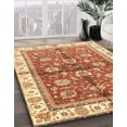 thumbnail image 2 of Ahgly Company Indoor Round Abstract Red Oriental Area Rugs, 7' Round, 2 of 6