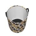 thumbnail image 5 of Uemuo Snake And Rose Pattern Circular Laundry Hamper Basket with handles,Collapsible laundry basket,Large capacity laundry hamper,Laundry Organizer-Small, 5 of 8