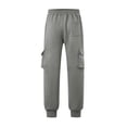 thumbnail image 6 of XuJwPNcy Men's Sweatpants with Pockets Elastic Waist Cotton Joggers Active Athletic Workout Cargo Pants Running Outfit(Gray,Small), 6 of 7