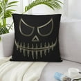 thumbnail image 5 of LNWH Decorative Pillow Covers, Scary Evil Jack-o-lantern Square Sofa Decorative Knit Pillow Case, 24"x24", 5 of 8