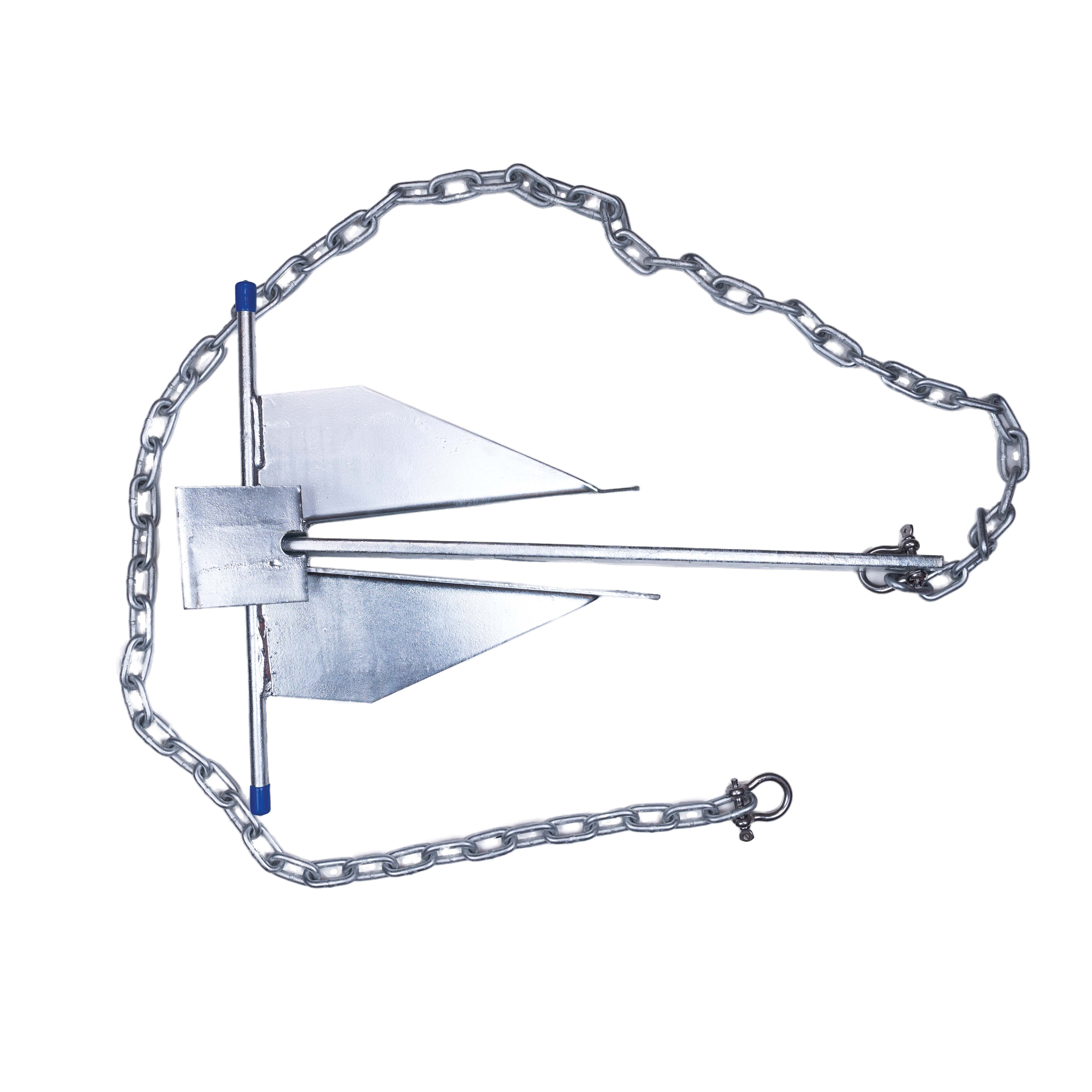 Ozark Trail Galvanized Steel Fluke Anchor Kit, 8 lb