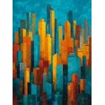thumbnail image 1 of Qisvanset Mid Century Rainbow Arch Canvas Print 12x16 Inch Hallway Art, 1 of 8