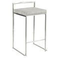 thumbnail image 4 of LumiSource Fuji Stacker 26" Fixed-Height Counter Stool - Set of 3, 4 of 6