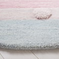 thumbnail image 3 of SAFAVIEH Kids Dots Gradient Striped Area Rug, Light Blue/Pink, 5' x 5' Round, 3 of 8