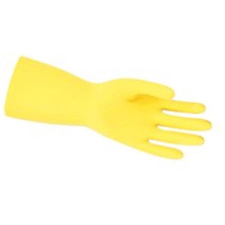 MCR 127-5290 Unsupported Latex Gloves- 9 - 9.5- Latex- Yellow
