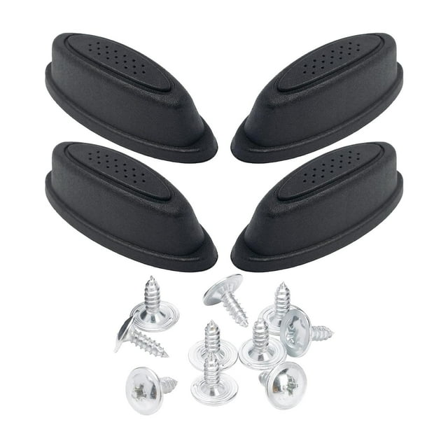Pies laterales del soporte del equipaje, soporte del perno inferior del equipaje, almohadillas negras para los pies, reemplaza, pies del soporte CUTICAT Almohadilla para pies de maleta