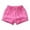 Hot Pink-03, variant on Ugoldhm Girls Distressed Denim Shorts - Elastic Waist Frayed Hem Casual Summer Jorts for 1-15 Years