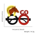 thumbnail image 2 of Horse Racing Festival Glasses Festival Party Dressup Photo Props Horse Riding Style Glasses Party Decoration Birthday Party Party Adults Girl Party for Kids 8- Party Decorations Theme Event Table, 2 of 3