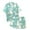 Light Blue, variant on Angala Girls' Easter Print Short Sleeve Shorts Two Piece Pajama Set Cozy Stylish Children Outfit Set 6-7 Years
